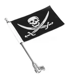 Motorcycle Pirate Skull Flagpole Luggage Rack Mount For Harley Us Seller. Fixed Price $28.97.