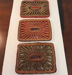 3 Vintage Wicker Rattan Hot Pads Trivets Raffia Straw Pot Holders 8X6. Fixed Price $25.00.