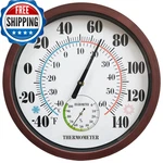 Fill Away Indoor Outdoor Thermometer Large Numbers 12 Inch Wall Weather. Fixed Price $43.37.
