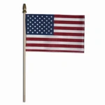 Valley Forge Usa Stick Flag 4 In. H X W (pack Of 96). Fixed Price $47.74.