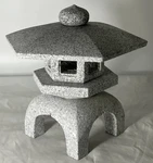 Zen Gray Stone Lantern Yukimi Small Granite Japanese Garden Ornament Statue. Fixed Price $299.99.