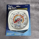 Taylor 5.5" Patio Vintage Thermometer Metal Hanger Waterfall Design Dial. Fixed Price $32.00.