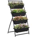 4 Tier Raised Garden Bed, Vertical Planter Set W/ Stand, For Veggies Flowers. Fixed Price $139.99.