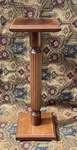 Vintage Bombay Company Mahogany Solid Wood Pedestal Plant Stand Brass Feet Wow!. Fixed Price $159.99.