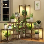 Homkirt Large Corner Plant Stand With Grow Light, Shelf Indoor Flower S.... Fixed Price $90.71.
