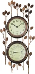 Two-in-one Leaf Design Metal Clock & Thermometer For Home Garden Decor. Fixed Price $109.99.