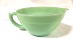 Fire King Jadeite / Jadite Jade-ite Colonial Batter Pitcher 1" Band. Fixed Price $43.00.