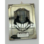 Vintage Silhouette Reverse Painting Couple White House Eagle Thermometer 3/4". Fixed Price $14.24.
