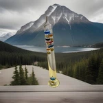 Vintage Koch Galileo Glass Thermometer 18 7 Multicolor Vessels Germany. Fixed Price $79.95.