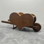 Vintage Heart Wheelbarrow Wooden Plant Stand Succulent Pot Holder Decor. Fixed Price $199.00.