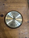 Bey Berk Barometer & Thermometer Brass Cherry Wood 9". Fixed Price $31.99.