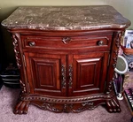Myco Furniture KL6303N Kelsey Night Stand With Marble Top. Fixed Price $200.00.