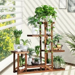 Heavy Duty Plant Flower Display Stand Wood Shelf Storage Rack Outdoor Pot Holder. Fixed Price $35.92.
