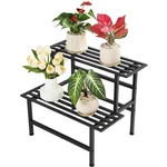 Dipion Tier Metal Plant Stand 26"L X 20.25"H Black. Fixed Price $89.99.