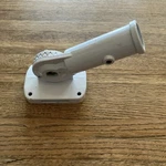 Wall Mount Flag Pole Bracket Heavy-duty Aluminum With Adjustable Design (white). Fixed Price $9.95.