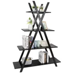 4-TIER Bookshelf 59" Tall A-frame Wooden Ladder Plant Stand Rack For Home. Fixed Price $56.58.