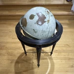 Bombay Antique Style Large Multicolor Floor Globe With Metal Stand. Fixed Price $85.00.