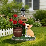 Sitting Corgi Dog Planter Outdoor Garden Decor Resin Flower Pot Patio Statue. Fixed Price $115.10.