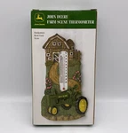 New John Deere Handpainted Thermometer Farm Scene Tractor Nib. Fixed Price $15.00.