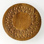 Carved Wood Plant Stand Riser Pedestal Rustic Boho Display Table 9 Round. Fixed Price $24.99.