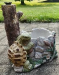 Vintage Large 13" Turtle Home Garden Patio Holder Planter Sculpture Decor. Fixed Price $89.98.
