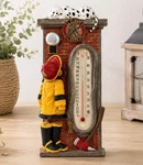 Vintage Spoontiques Firefighter Wall Thermometer Firehouse Decor 8.5" X 3". Fixed Price $19.99.