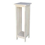 36 Inch Mission Plant Stand Table Unfinished Solid Parawood Display Shelf. Fixed Price $78.49.