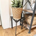 Achla Designs Triangular Wrought Iron Trivet Plant Stand Graphite Powder Coat. Fixed Price $79.00.