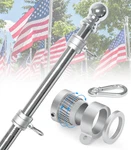 6 Ft Stainless Steel Spinning Pole For 3X5 Flags - High Wind Rated. Fixed Price $79.95.