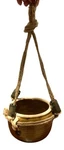 Studio Pottery Ceramic Hanging Planter Rope Accents For Indoor/outdoor Plants. Fixed Price $29.99.