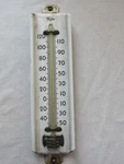 Vintage 1940S Taylor White Ceramic/porcelain Metal Thermometer Untested. Fixed Price $23.00.