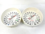 Springfield/sunbeam 5" Indoor Outdoor Thermometers Lot Of 2. Fixed Price $29.99.