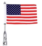 Diamond Plate Bkflagpl Motorcycle Flagpole Mount And American Usa, 13". Fixed Price $30.57.