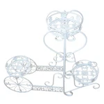 Oakland Living White 3 Tier Steel Plant Stand For Outdoor Patio Garden. Fixed Price $92.29.