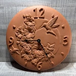 Vintage Opus Sunswept Real Terra Cotta Hummingbird Clock Indoor/outdoor. Fixed Price $44.95.