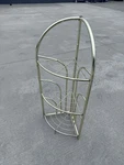 Vintage Three Tiered Corner Shelf Brass Metal Frame Plant Stand Mid Century Bh. Fixed Price $65.00.