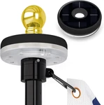Solar Flag Pole Led Light, Auto Charging And On/off (1PC,BLACK). Fixed Price $15.91.