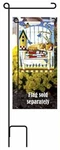 Jeremiah Junction - Garden Stake Flag Pole 15"X42". Fixed Price $15.00.
