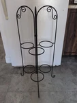 Section Wrought Iron Plant Stand Flower Pot Holder Garden Decor 36 Holds. Fixed Price $110.00.