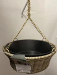 Hanging Weather Wicker Basket Planter Threshold Removal Liner. Fixed Price $22.00.