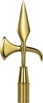 Gold Brass Battle Axe Indoor Topper/parade Finial. Fixed Price $63.75.