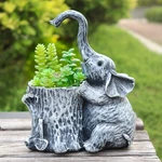 Elephant Gifts For Succulent Pots Indoor Planters Lovers Cute Outdo.... Fixed Price $29.32.
