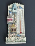 Spoontiques Resin Fireman Thermometer Bird House Indoor Outdoor. Fixed Price $9.99.