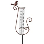 Hobyluby Rain Gauge Outdoor With 7 Inch Glass Tube, Copper-cardinal. Fixed Price $27.99.