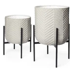 Mercana Mabel Metal Plant Stands In Eggshell White (set Of 2). Fixed Price $168.99.