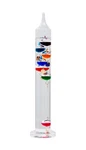 14.5INCH Glass Galileo Thermometer With 7 Multi Colored Balls Gold Tags .... Fixed Price $48.64.