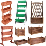 Raised Garden Bed With Trellis Vertical Planters Box Wheels Indoor Outdoor. Fixed Price $69.93.