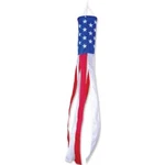 60" Xl Stars & Stripes Windsock Garden Cor, Premier Kites 77862. Fixed Price $23.19.