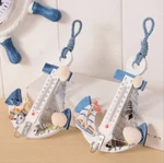 1PC Anchor Shaped Wall Hook Wood Door Hanger Nautical Conch Thermometer Decor. Fixed Price $7.68.