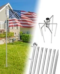 8FT Ground Stainless Steel Pole, Heavy Duty Front Porch With.... Fixed Price $84.92.